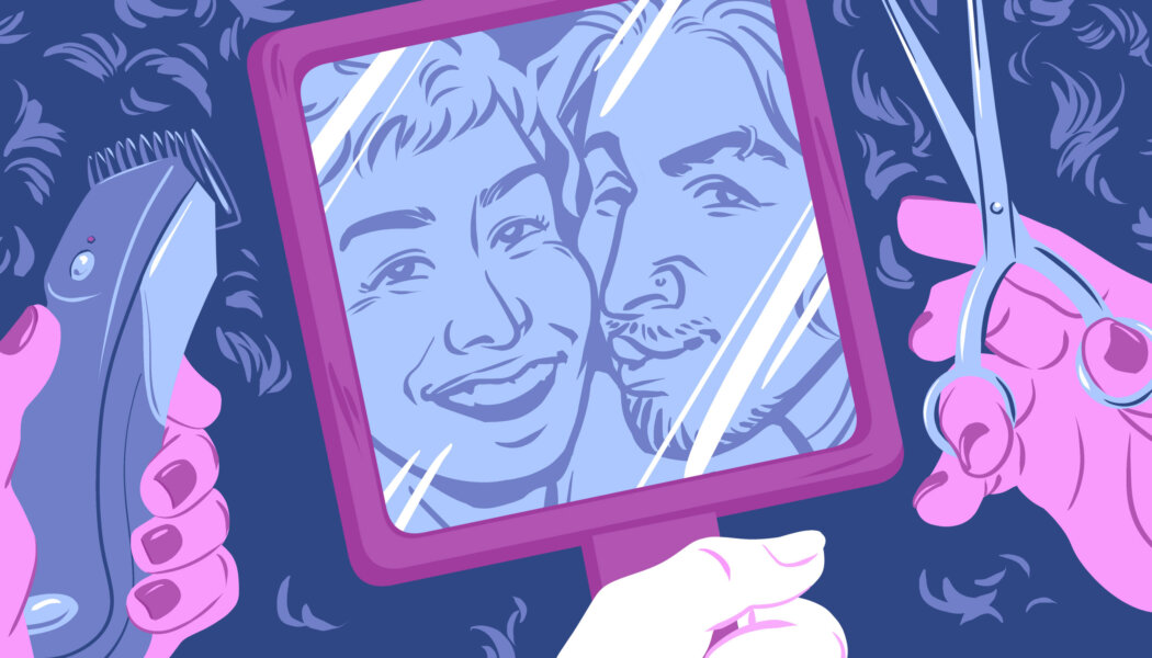 My straight boyfriend gave me a queer pandemic haircut