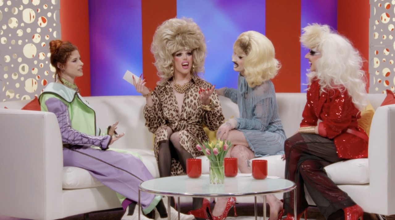 Kiesza, Sami Landri, PM and Velma Jones sitting on a couhc